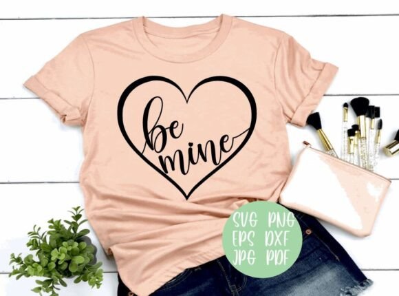 Be Mine Heart Graphics for Valentine's Crafts