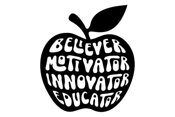 Believer Motivator Apple: Graphics for Crafts
