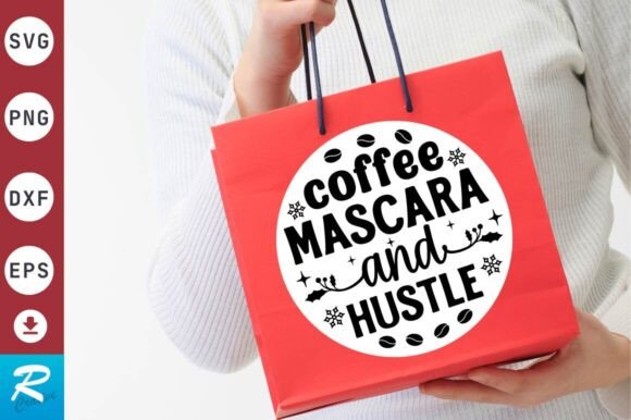 Coffee Mascara SVG Design for Crafts & Graphics
