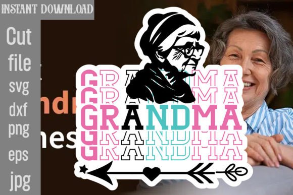 Grandma SVG Cut File: Graphics for Warm Crafts