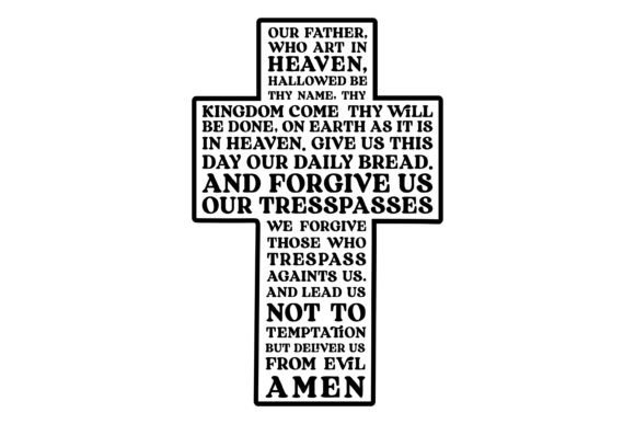Our Father SVG PNG: Graphics for Faith Crafts