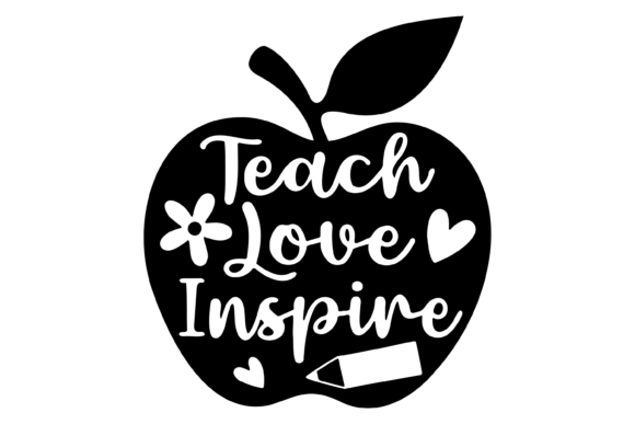 Teach Love Inspire Apple SVG PNG: Graphics & Crafts Review